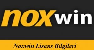 Noxwin Lisans bilgileri