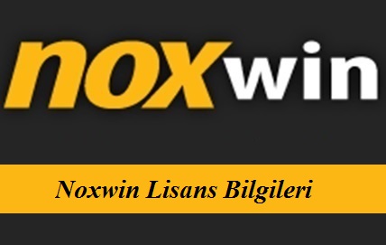 Noxwin Lisans bilgileri