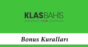 Klasbahis Bonus Kuralları